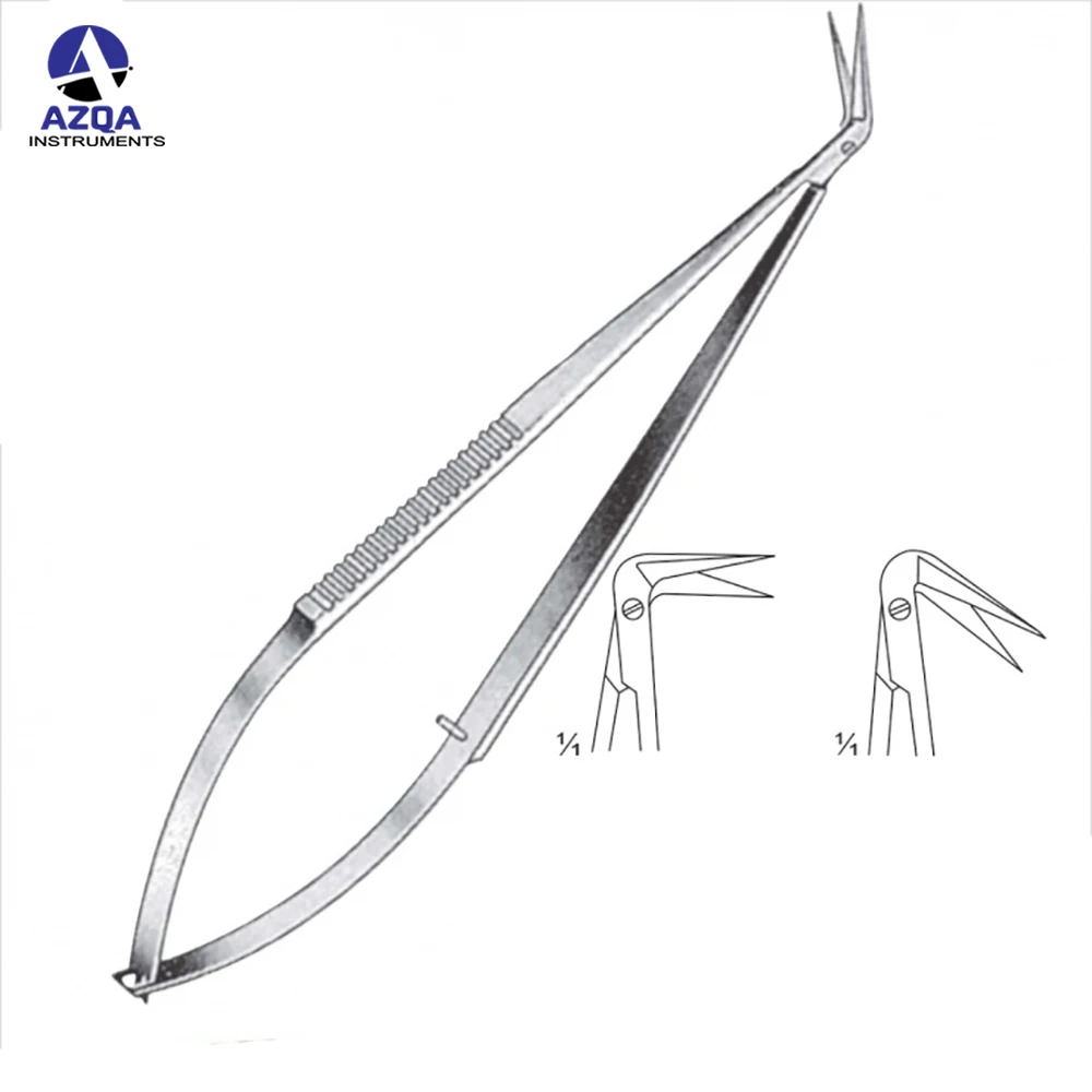 Small Blades Spring Scissors Multi Function Scissors Dental Ophthalmic Micro Dissecting Curved Spring Scissors