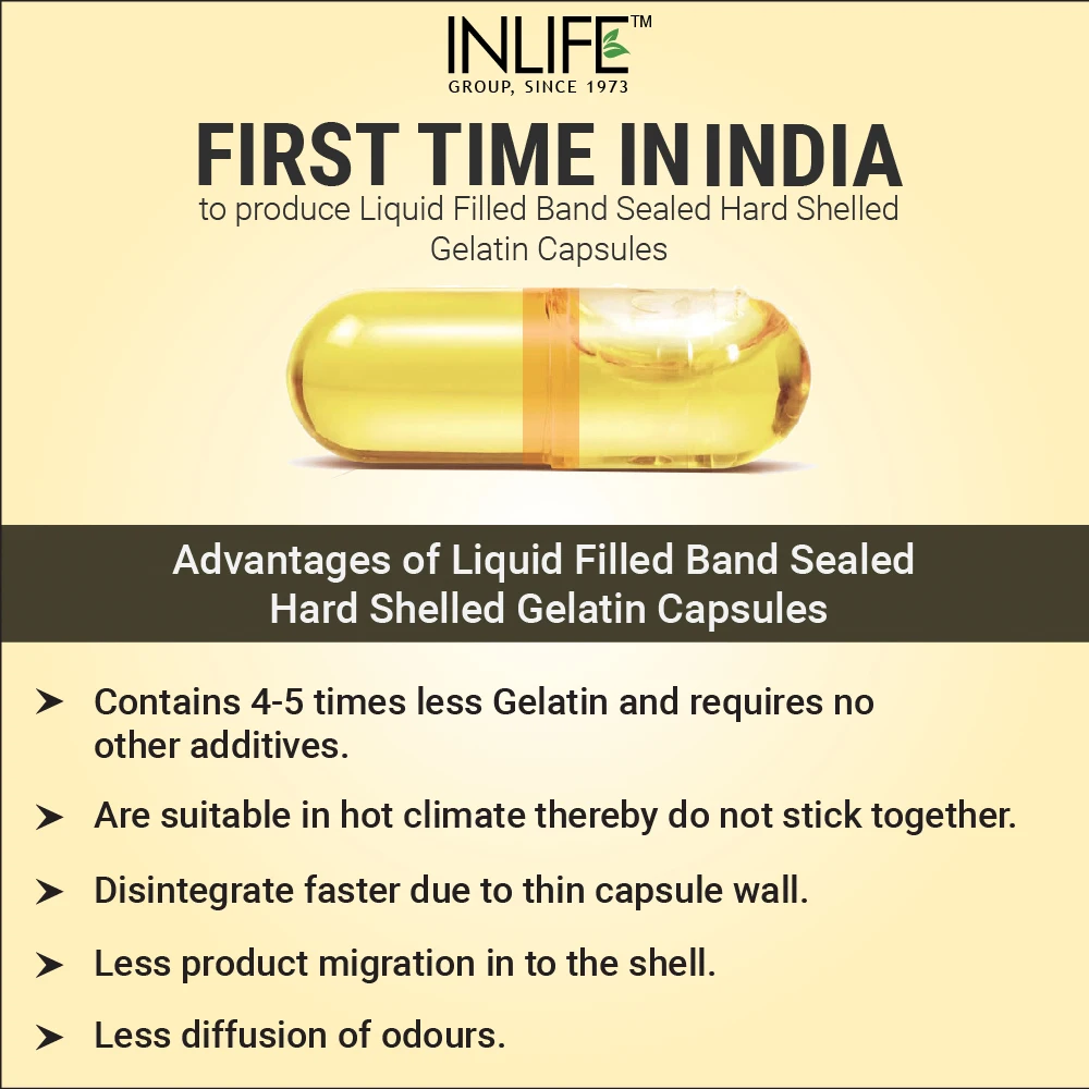 INLIFE Omega 3 (EPA/DHA 18/12) Fish Oil Capsules 500 mg - Liquid Filled Hard Gelatine Capsules GMP Certified Manufacturing Unit