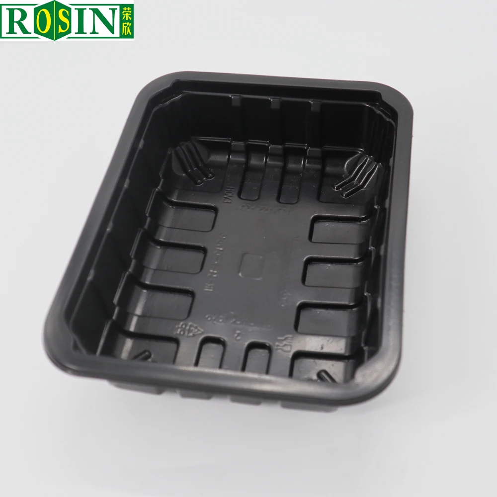 
High Resistant High Barrier EVOH Retort Black PP Packaging Trays For Food 