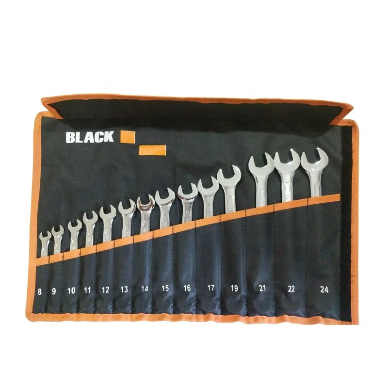 Комбинированный гаечный ключ 14 шт. в наборе из Индии 8 до 24 мм промышленный IN26903 3 года индивидуальный сплав OEM