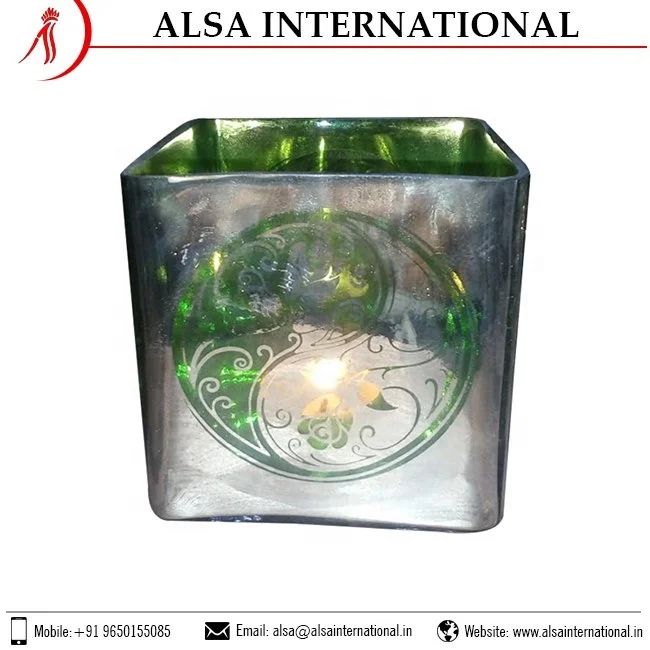 Top Selling Handcrafted Decorative Glass Votive Candle Holder Home Use Metal Material Wholesale Price Trusted Exporter