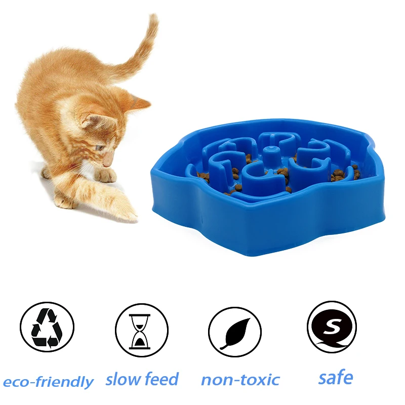 Dog Slow Feeder Bowl Fun Feeding Anti Choking Cat Bowl Stop Bloat Slow Eating Pet  food bowl