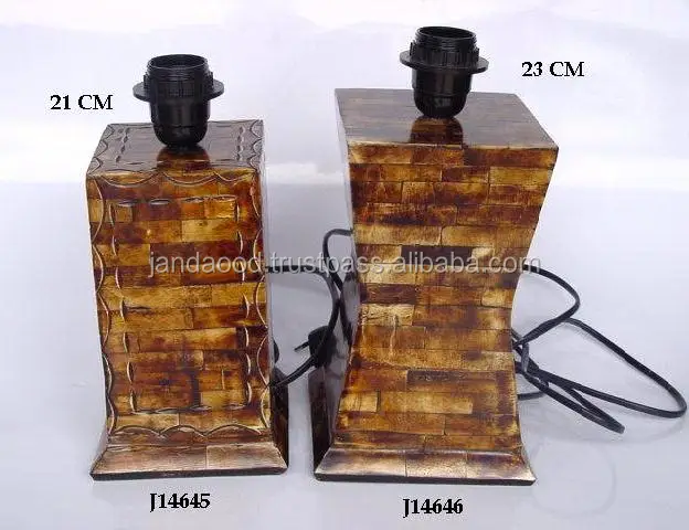 High Quality E27 Lamp Holder Bone Inlay Bedside Table Lamp with Electric Fitting Home Decor Handicrafts for Bedroom