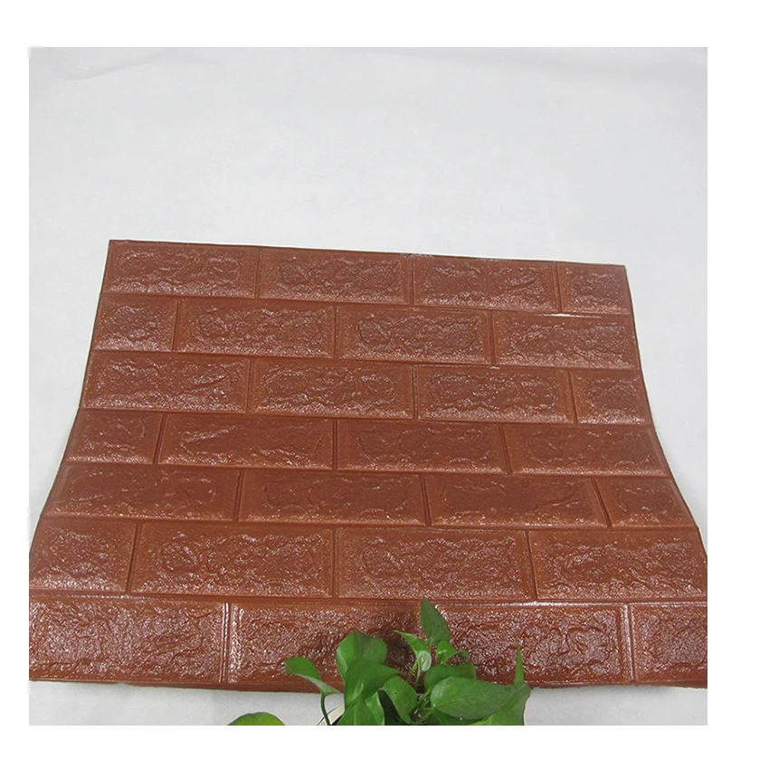  Водонепроницаемая самоклеящаяся Настенная Наклейка с 3d-изображением кирпича/Современные Настенные обои slelf из пеноматериала кирпича/Настенные пены