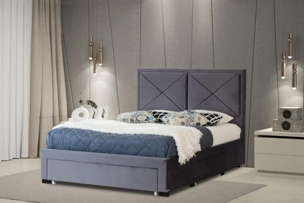 2019 Modern Design Cezanne 2+1 Storage Drawer Bed