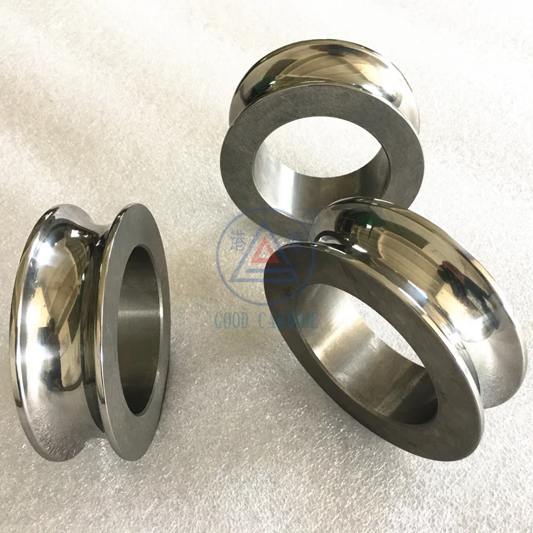 OEM&ODM antiwear tungsten carbide tube bending rolls hard metal rotary forging roller hard alloy wire guide roller