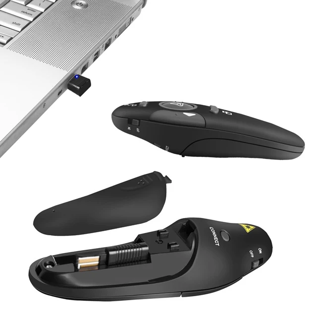  2 4 Ghz Wireless Presenter ручка с красной лазерной указки USB RF пульт дистанционного управления Powerpoint PPT