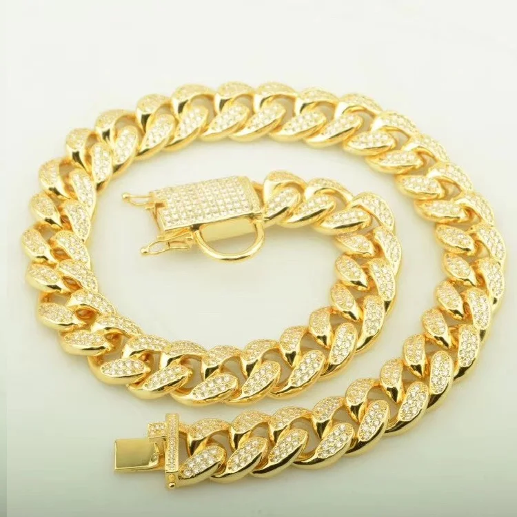 wholesale pet jewelry bling bling iced out diamond jewelry jeans chain custom gold dog necklace jewellery for pet