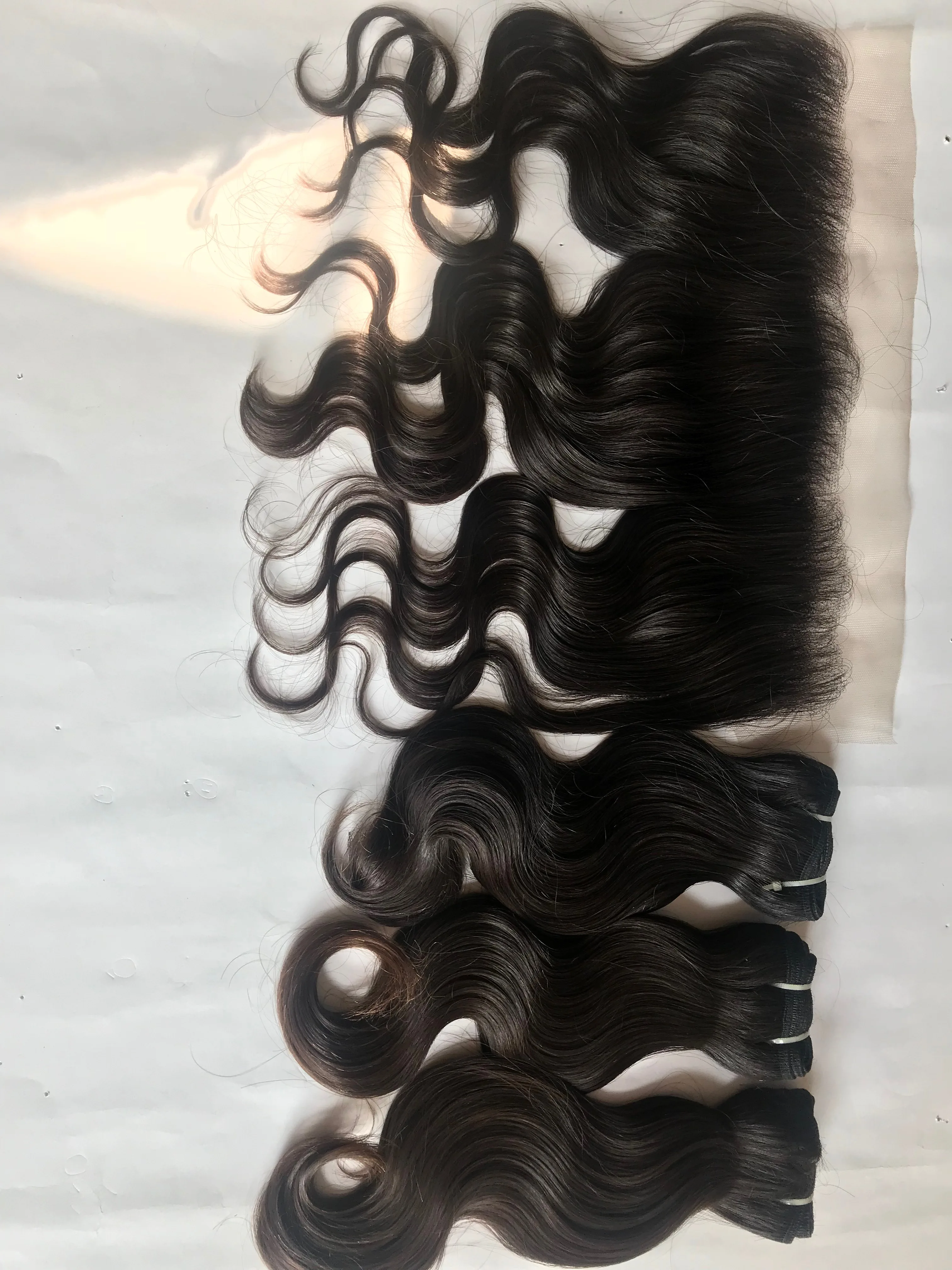 Wholesale 100% Full Cuticle Aligned Temple Virgin Raw Indian Hair, Human Hair Bundle