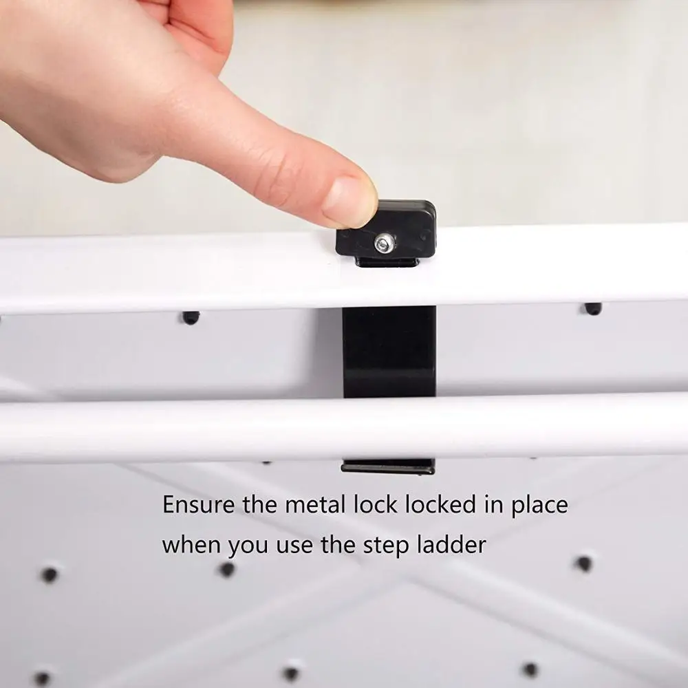 Портативный бытовой 3 ступенчатая стальная лестница с поручнем