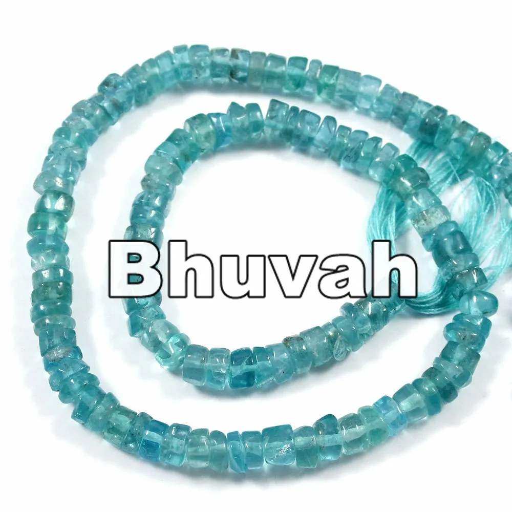 Apatite Tyre Shape Semi Precious Gemstone Beads Strand Wholesale Lot Wife Gift