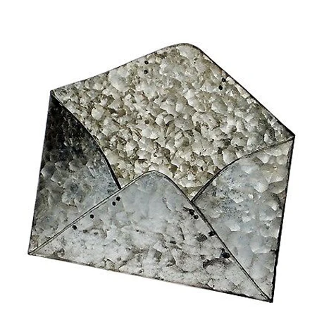 
Galvanized Metal Envelope Wall Pocket Home Decor 