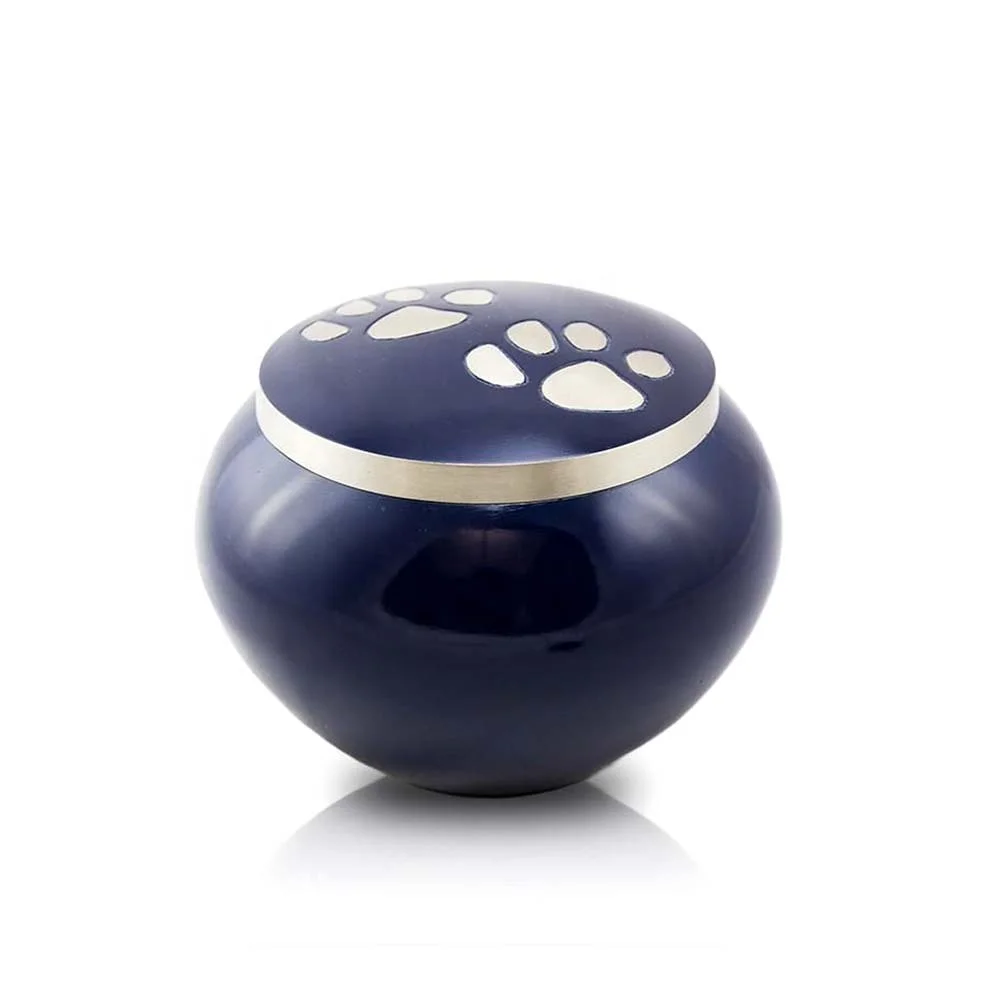 Solid Bronze Cremation Urns Unique Pet Midnight Blue Antique Plastic Water Urns Metal Spinning Stainless Steel Pet Cremation Urn