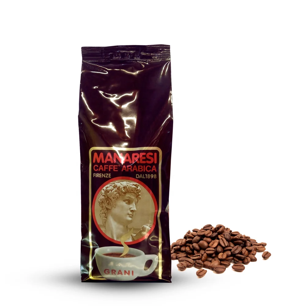 
Coffee bag 500g Italian light roasted arabica whole bean coffee 