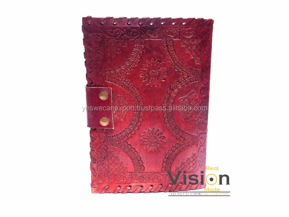 Antique Style A4 Leather Organiser Journal Latest Printed Office Design with Lock for Men & Women Wholesale Price