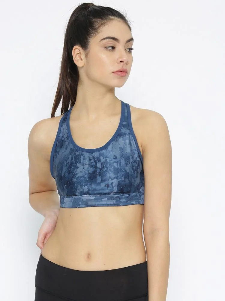 High Impact Seamless Fitness Yoga Bra Quick Dry Racerback Running Womens Sports Bra