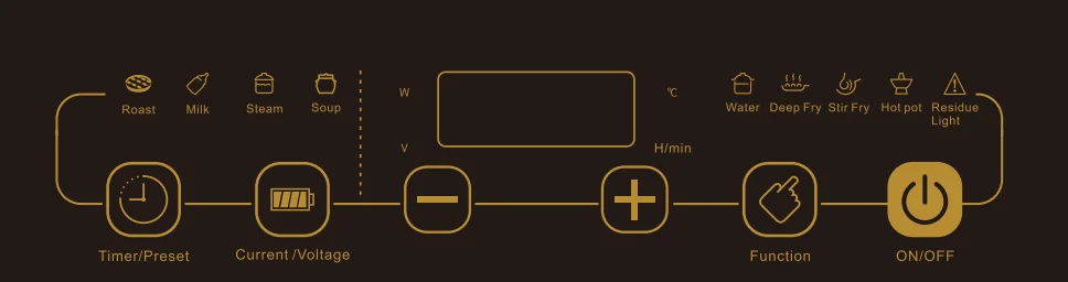 CCD08 2100W Multi-function Cooking Electromagnetic Induction Cooktop Stove