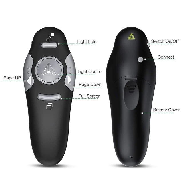  2 4 Ghz Wireless Presenter ручка с красной лазерной указки USB RF пульт дистанционного управления Powerpoint PPT