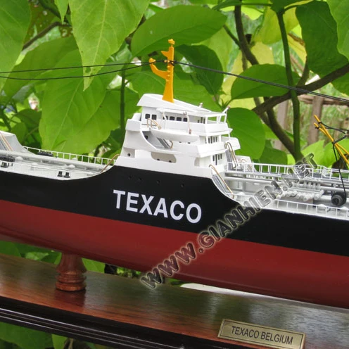 
 Модель масляного танкера TEXACO Бельгия-модель корабля ручной работы для продажи  