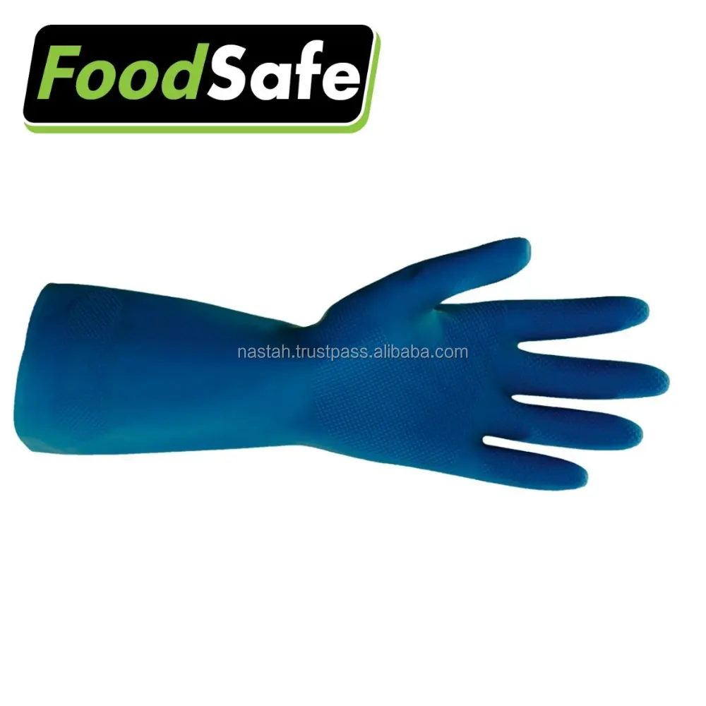 Good quality food grade oil proof kitchen work gloves rubber gloves for food service restaurant kitchen use dishwash cleaning