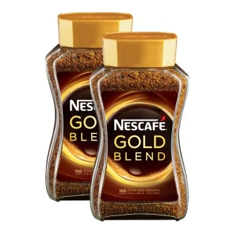 Wholesale 200gm Nestle Nescafe Gold Coffee Powder Arabica and Robusta in Glass Jar Packaging Malaysia
