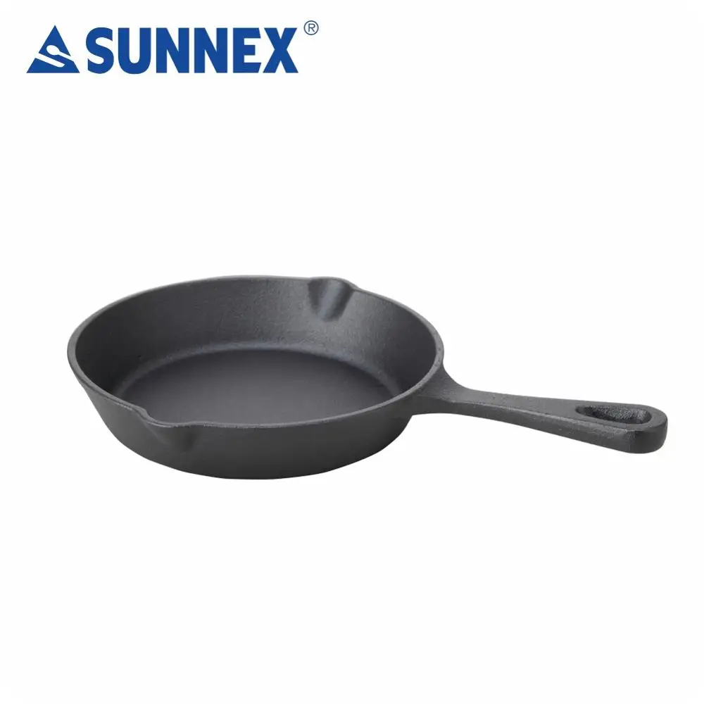 SUNNEX 2022 Hot Sale High Quality Cast Iron Cookware Square Frying Pan Deep Pan Black All Set Durable Fry Eggs Beef Breakfast
