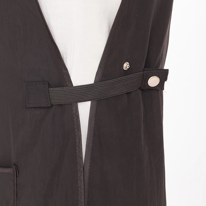 Top selling women beauty salon uniform white tunic waxed canvas barber apron