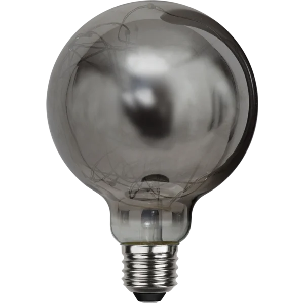 Retro style G125 Edison led spiral filament light bulb with smoking grey best filament lamp