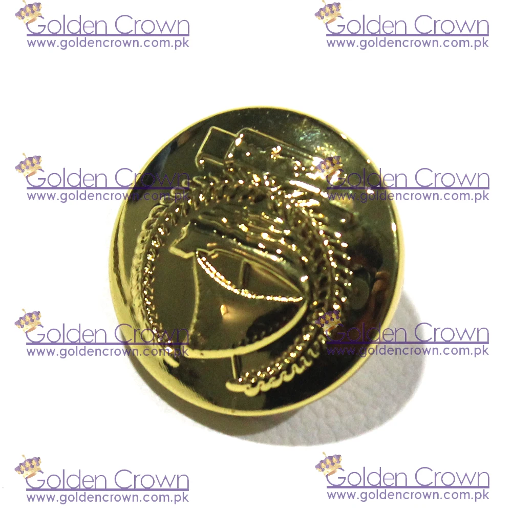 Dubai 16.5mm Gilt or Prisons uniform button