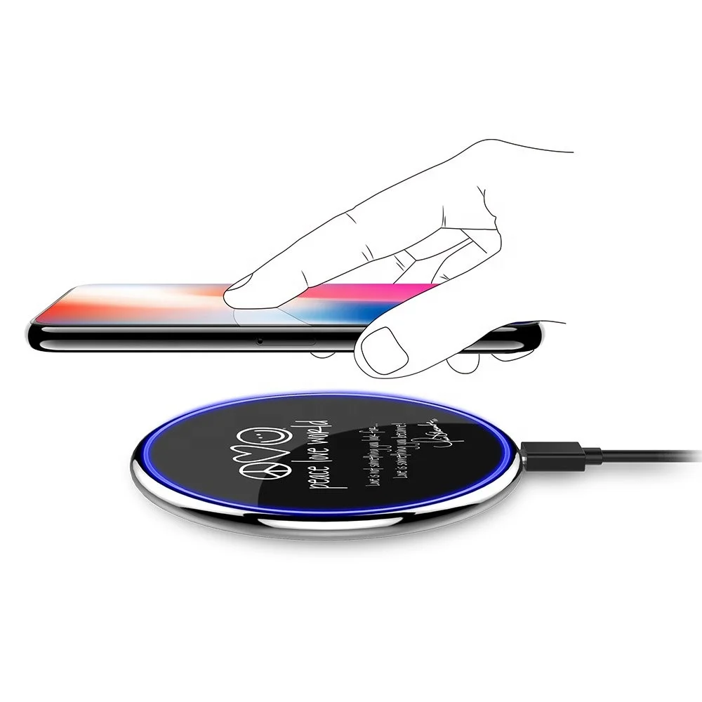 
5W 10W phone charger fast Qi wireless charger for Samsung for iPhone 