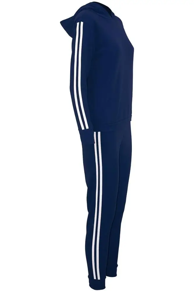 Custom side stripe Women gym wear fitness Slim Fit tracksuits