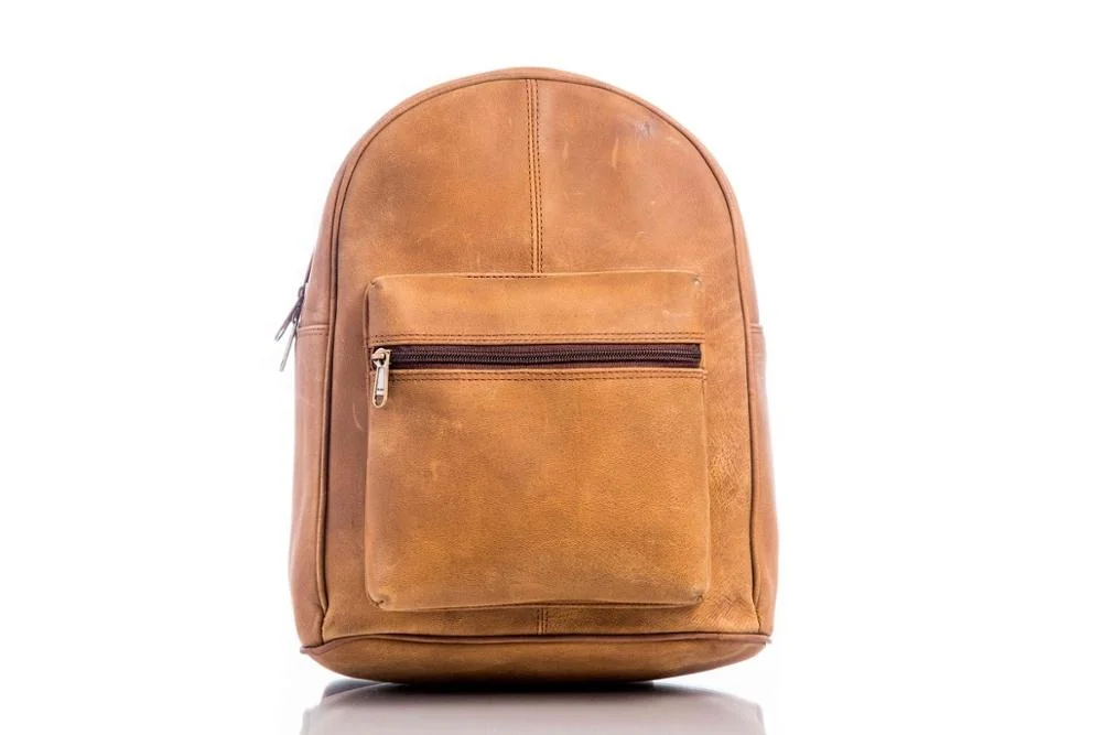 Drop shipping big capacity popular leather backpack fashion travel backpack