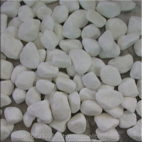 Галька-камень-белый цвет