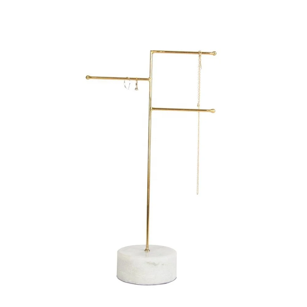 Marble jewelry display stand with marble base wholesale manufacturer