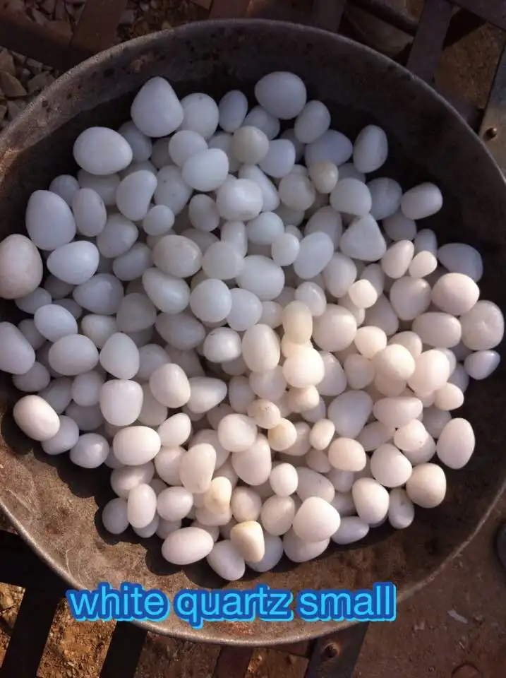 Small white pebble For fountain decoration stone pebbles wholesaler in India  luxury white round pebble stone financial