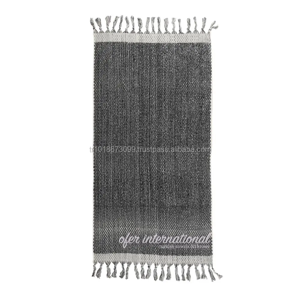 KAOS Navy Turkish Towel Handloomed Luxury Turkish Towels Handmade Artisanal 100% Cotton Traditional Production Unique High End