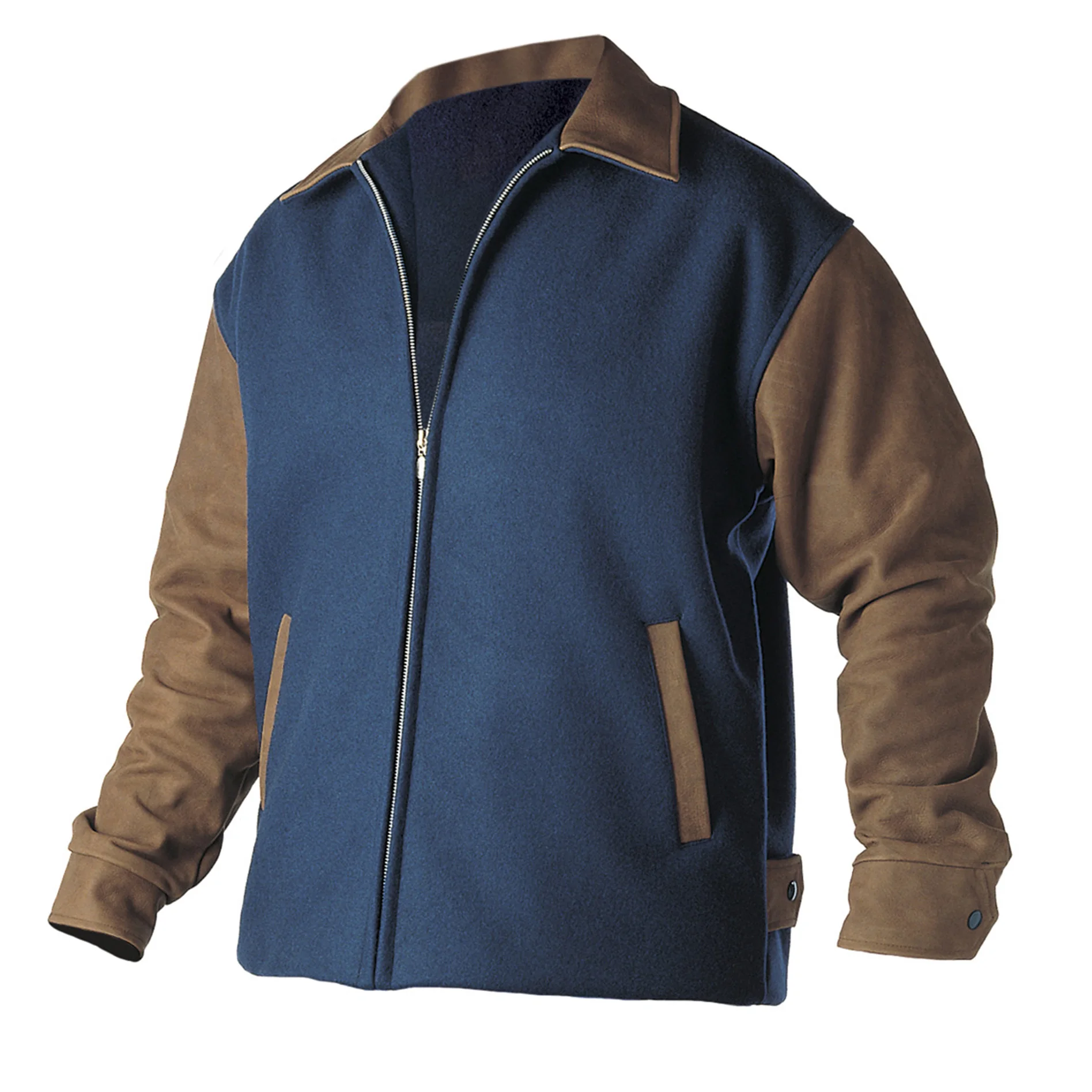 Varsity Jacket Casual Wool Adults Winter Solid Loose Support 100% Polyester Fiber Filling Customized Logo Accept 1 Pc Wool Shell