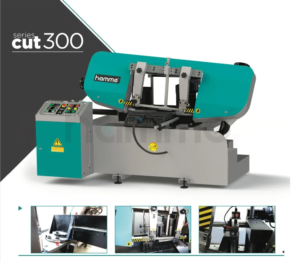 
Horizontal Full Automatic Metal Cutting band saw machine Hamme-300-SFA 