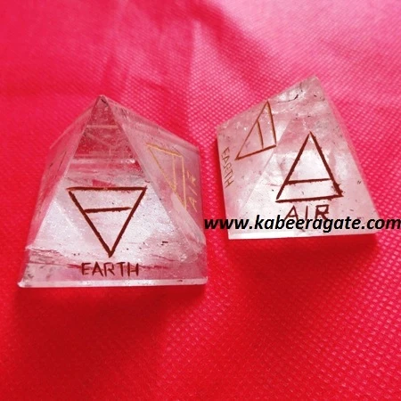 Wholesale Crystal Quartz 4 Element Pyramid