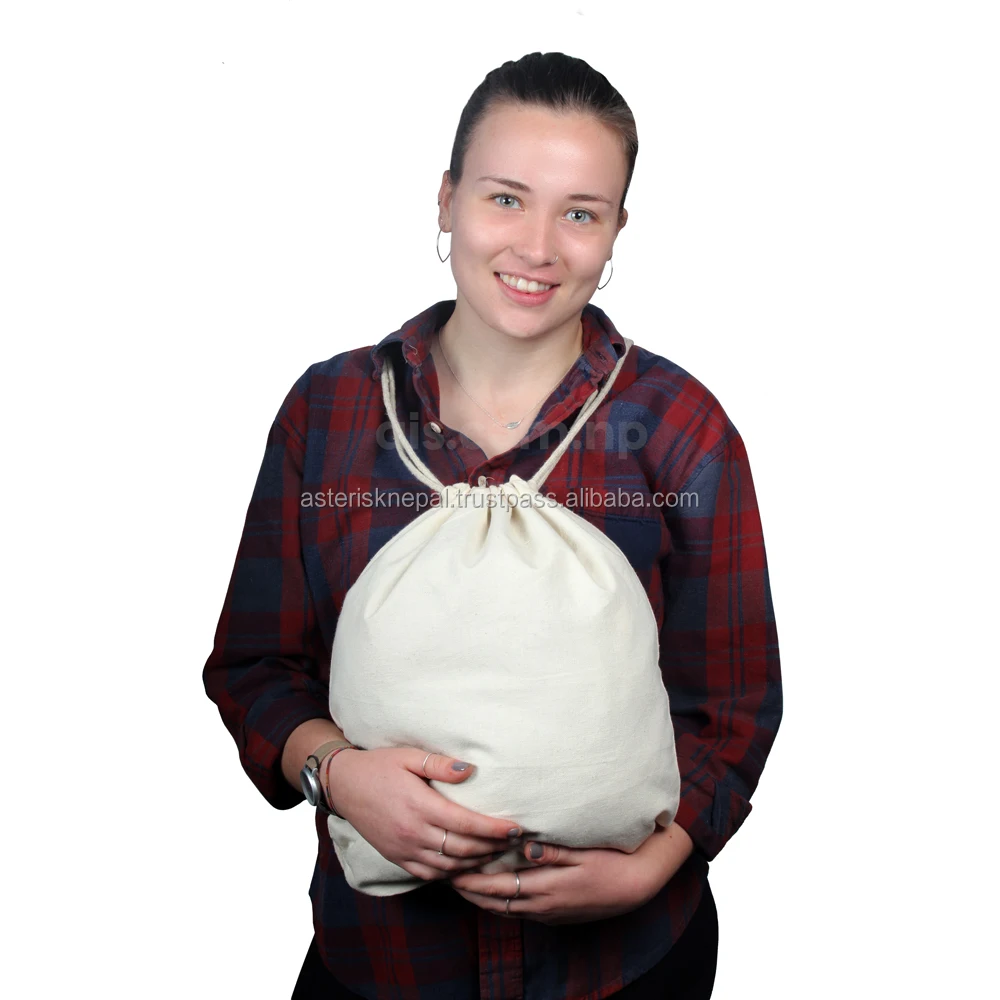 Eco-friendly Tote Backpack - Promotional Priced Cotton Drawstring Backpacks