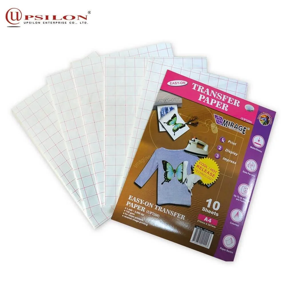 Hot Sale Inkjet Sticker Heat light t shirt transfer paper