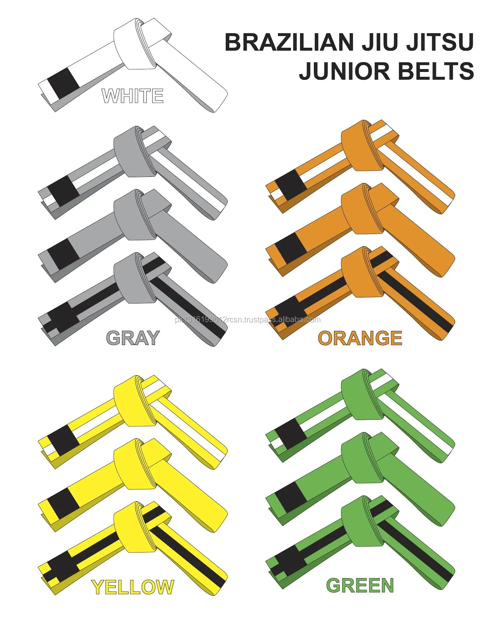 Junior BJJ Belt / Kids BJJ Belt