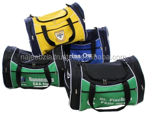 Gaa duffle bags with custom printing