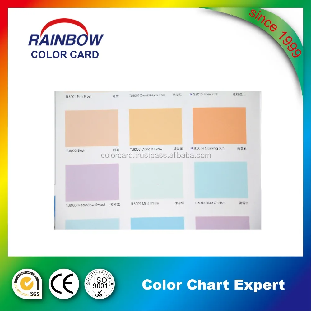 Customized Promotional Fashion Paint Color Card Printing