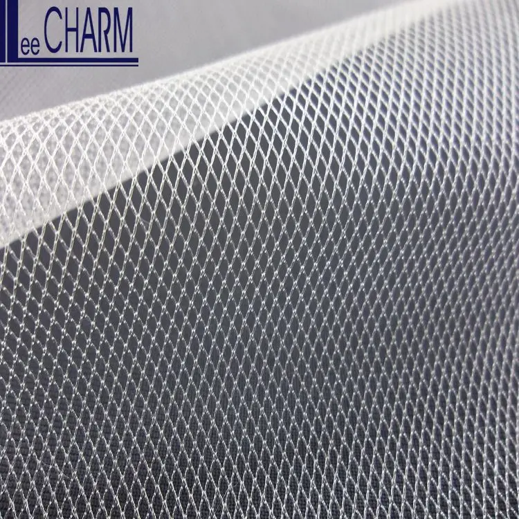LCSH503 Taiwan 30D Diamond Stiff Nylon Net Fabric Roll