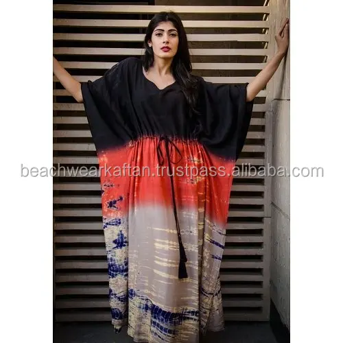 Дизайнерская Пляжная накидка в стиле бохо для женщин, Фэнтезийный кафтан из искусственного шелка, Пляжная накидка-пончо