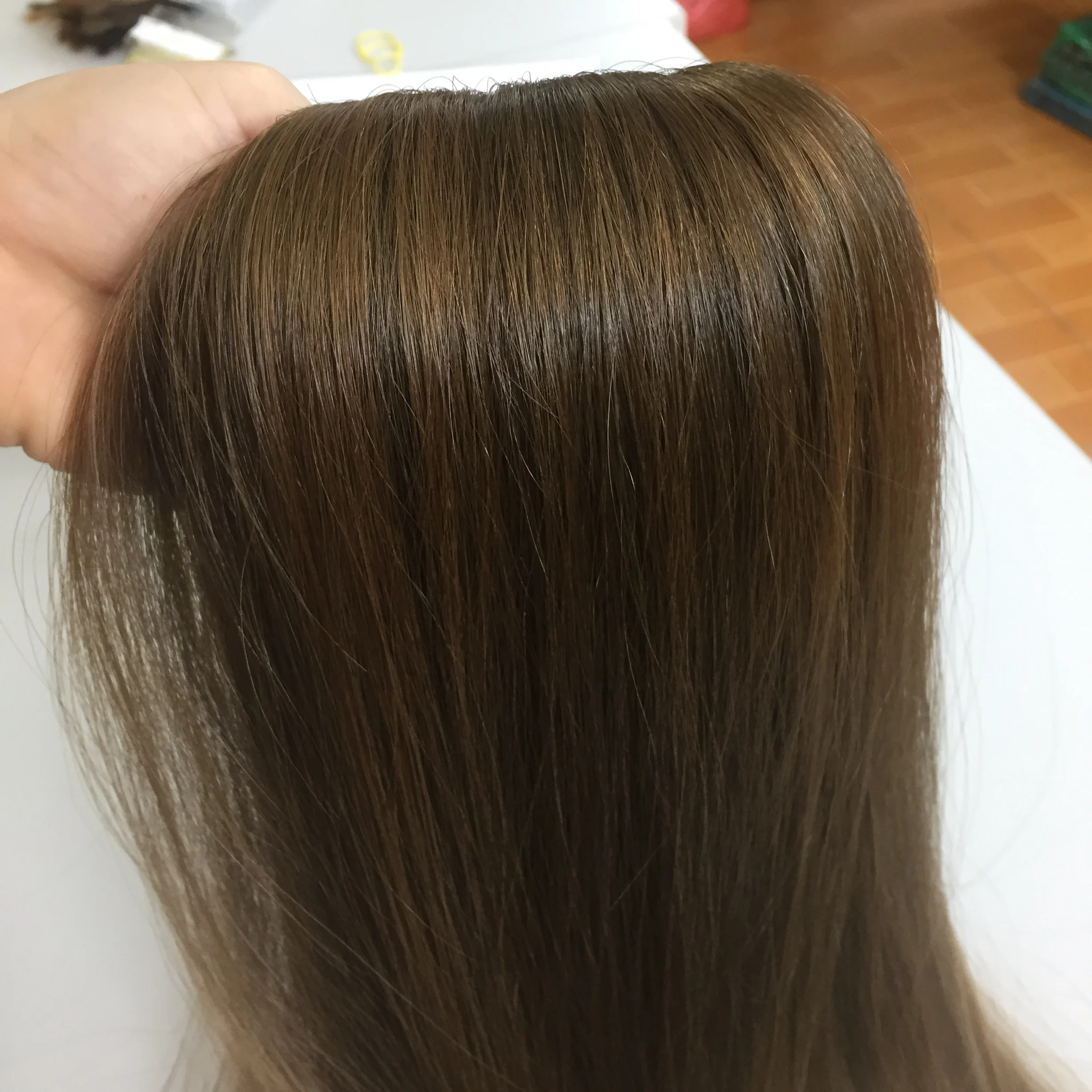 hand tied weft kinky straight hair accept paypal