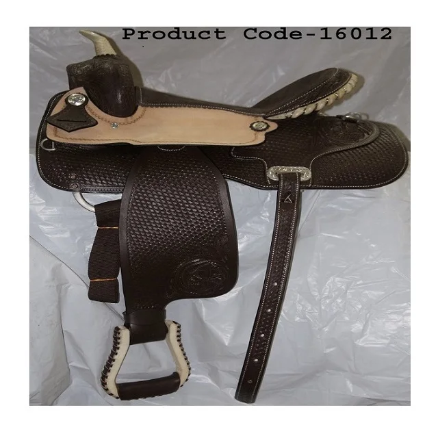 Best Quality DD Leather Western Leather Saddle High quality leather western saddle Tan Natural Black Brown Havana D brown Colors