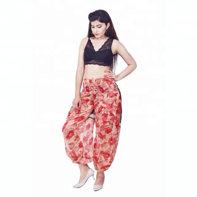 Indian Ethnic Women Sari Silk Harem Pants Trousers