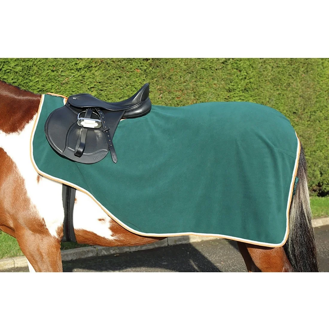 Horse  Fleece Sparkle Crystal Diamante Breathable Riding Exercise Quarter Sheet